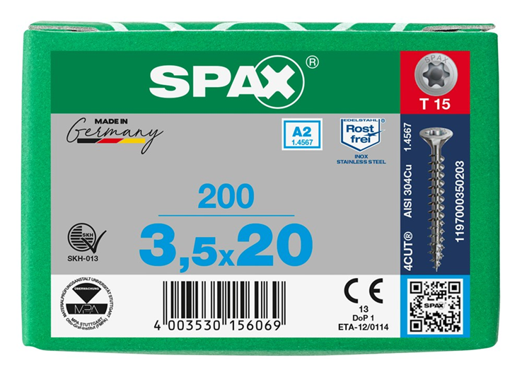 spaanplaatschroef rvs a2 spax spaanplaatschroef rvs a2 spax