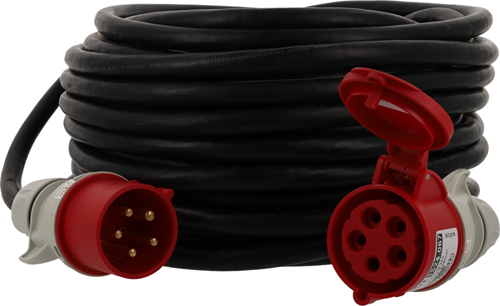 Verlengkabel Neopreen H07rn-F Kelfort - 5X2.5MM2 400V 16A 5P IP44 25M Verlengkabel Neopreen H07rn-F Kelfort - 5X2.5MM2 400V 16A 5P IP44 25M