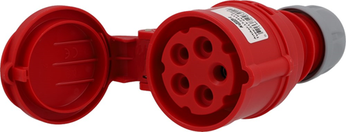 Contrastekker Cee Rood/Grijs Kelfort - 9532/3 400V 32A 5P IP44 Contrastekker Cee Rood/Grijs Kelfort - 9532/3 400V 32A 5P IP44
