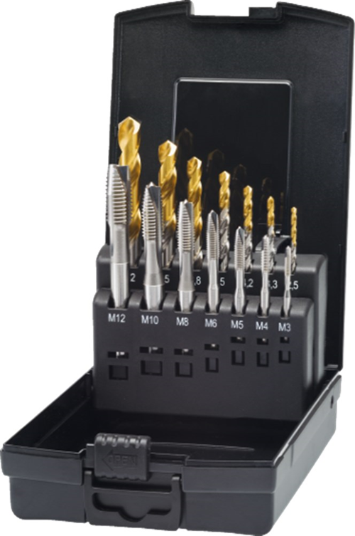 Machinetappenset Hss-E Phantom - DIN371 M3,4,5,6,8,10,12 14-DELIG Machinetappenset Hss-E Phantom - DIN371 M3,4,5,6,8,10,12 14-DELIG