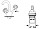 kraanbovenstuk messing grohe-4 kraanbovenstuk messing grohe-4