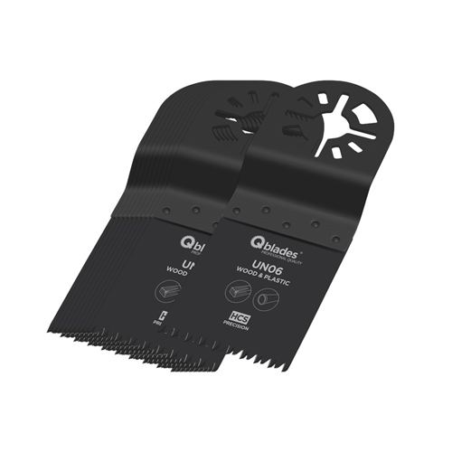 Multizaagblad Precisie Qblades Ois - UN06 34X40MM SET à 10+1 ST Multizaagblad Precisie Qblades Ois - UN06 34X40MM SET à 10+1 ST