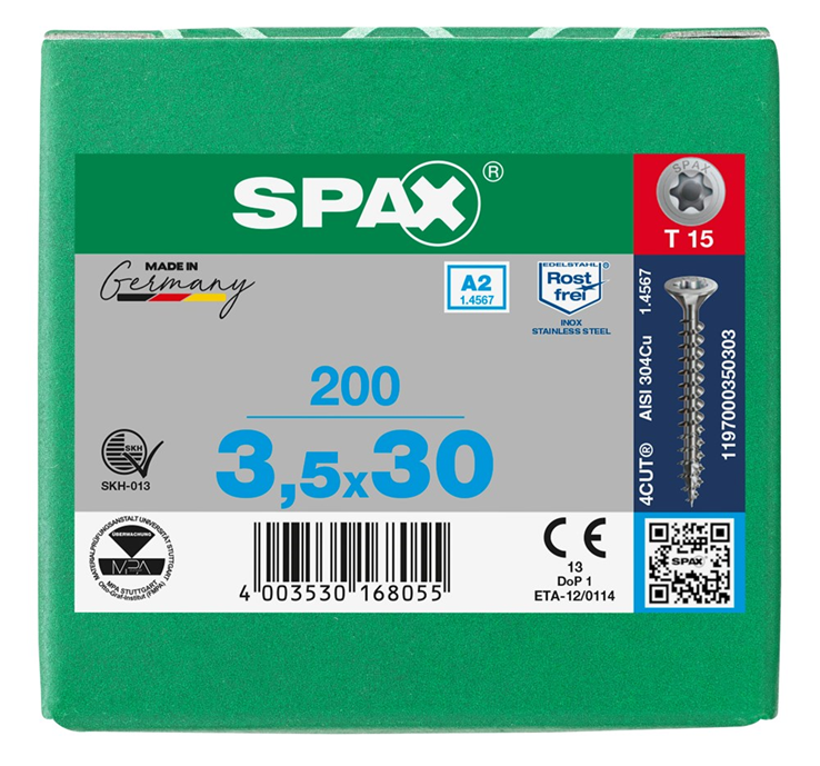 spaanplaatschroef rvs a2 spax spaanplaatschroef rvs a2 spax
