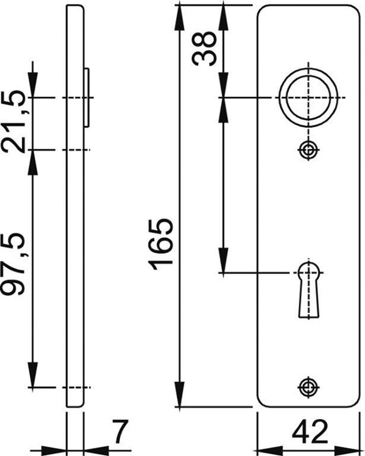 kortschild aluminium f1 hoppe kortschild aluminium f1 hoppe