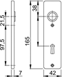kortschild aluminium f1 hoppe-3 kortschild aluminium f1 hoppe-3