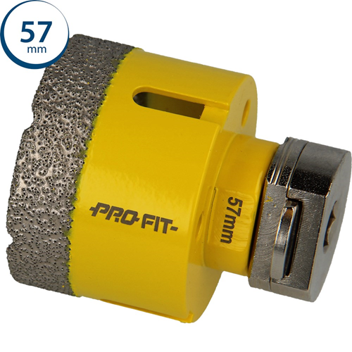 Gatzaag Diamond Dry Profit - Ø 57MM CLICK&DRILL HEX 10MM Gatzaag Diamond Dry Profit - Ø 57MM CLICK&DRILL HEX 10MM