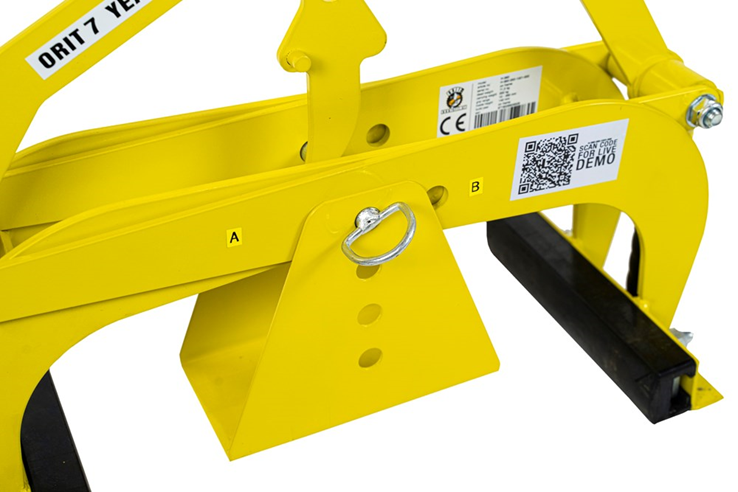 hijsklem gepoedercoat geel orit hijsklem gepoedercoat geel orit