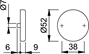 blindrozet aluminium f1 hoppe-3 blindrozet aluminium f1 hoppe-3