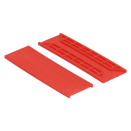 Beglazingsblokjes Tunnel Kunststof - 30X3X100MM ROOD Beglazingsblokjes Tunnel Kunststof - 30X3X100MM ROOD