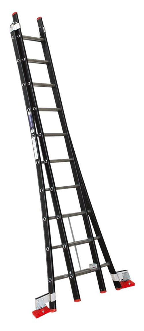 Reformladder Alu.Zwart Magnus Kelfort - 2X10 TREDEN /GEBOGEN BOOM Reformladder Alu.Zwart Magnus Kelfort - 2X10 TREDEN /GEBOGEN BOOM