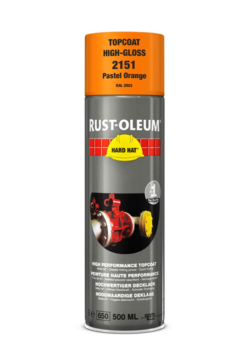 Deklaag Hardhat Rust-Oleum - 2151 500ML RAL 2003 PASTELORANJE Deklaag Hardhat Rust-Oleum - 2151 500ML RAL 2003 PASTELORANJE