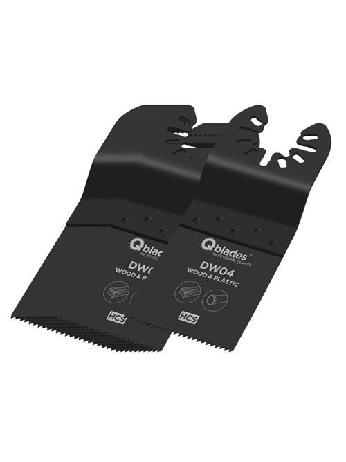 Multizaagblad Standaard Qblades Ob - DW04 34X40MM SET à 10+1 ST Multizaagblad Standaard Qblades Ob - DW04 34X40MM SET à 10+1 ST