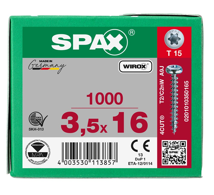 spaanplaatschroef wirox spax spaanplaatschroef wirox spax