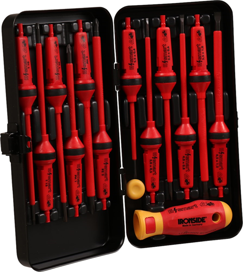Schroevendraaierset Electricien Ironside - 14-DELIG SLEUF/PH/PZ/TORX Schroevendraaierset Electricien Ironside - 14-DELIG SLEUF/PH/PZ/TORX