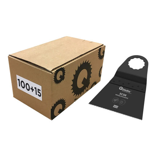 Multizaagblad Standaard Qblades Sc 12K - SC08 65X42MM SET à 100+15 ST Multizaagblad Standaard Qblades Sc 12K - SC08 65X42MM SET à 100+15 ST