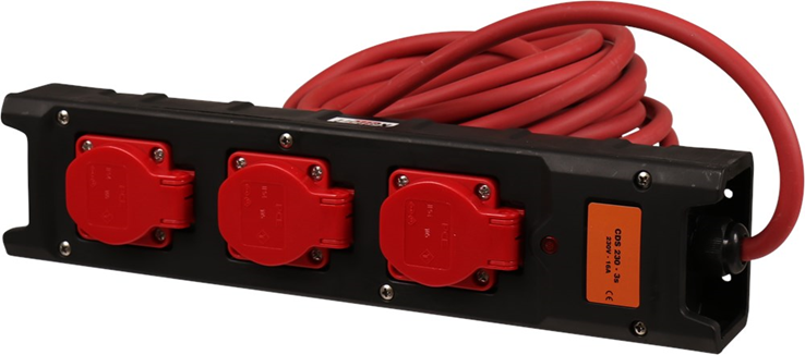 verdeelblok nylon 3-voudig met kabel verdeelblok nylon 3-voudig met kabel