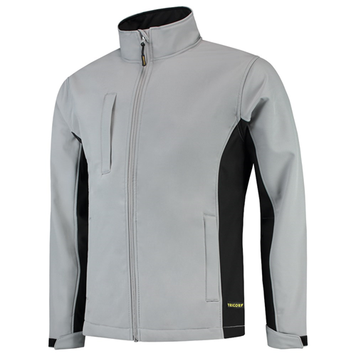 Jack Softshell Bicolor Tricorp - 402002 GRIJS/ZWART XS Jack Softshell Bicolor Tricorp - 402002 GRIJS/ZWART XS
