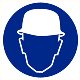 gebodsbord polypropyleen blauw/wit gebodsbord polypropyleen blauw/wit