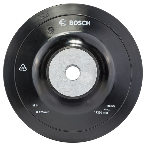 Steunschijf Rubber Bosch - Ø125MM M14 ZACHT Steunschijf Rubber Bosch - Ø125MM M14 ZACHT