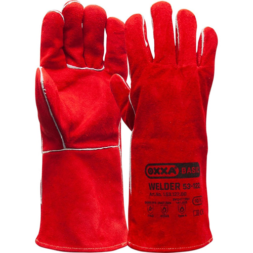 Lashandschoenen Splitleder Oxxa - ROOD 5 VINGERS  10-XL 350MM Lashandschoenen Splitleder Oxxa - ROOD 5 VINGERS  10-XL 350MM