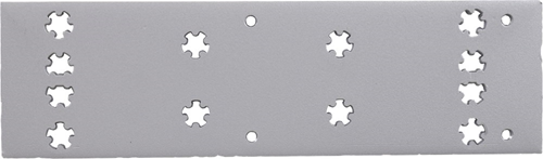 Montageplaat Zilver Oxloc - 80X220MM Montageplaat Zilver Oxloc - 80X220MM