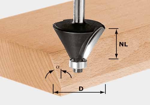 Fasefrees Hardmetaal Festool - HW S8 D38.5/23/30° Fasefrees Hardmetaal Festool - HW S8 D38.5/23/30°