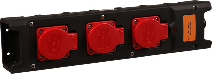 verdeelblok nylon 3-voudig zonder kabel verdeelblok nylon 3-voudig zonder kabel