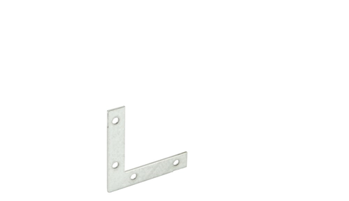 Raamhoek Recht Zm -  50X 50X10X1.5MM Raamhoek Recht Zm -  50X 50X10X1.5MM