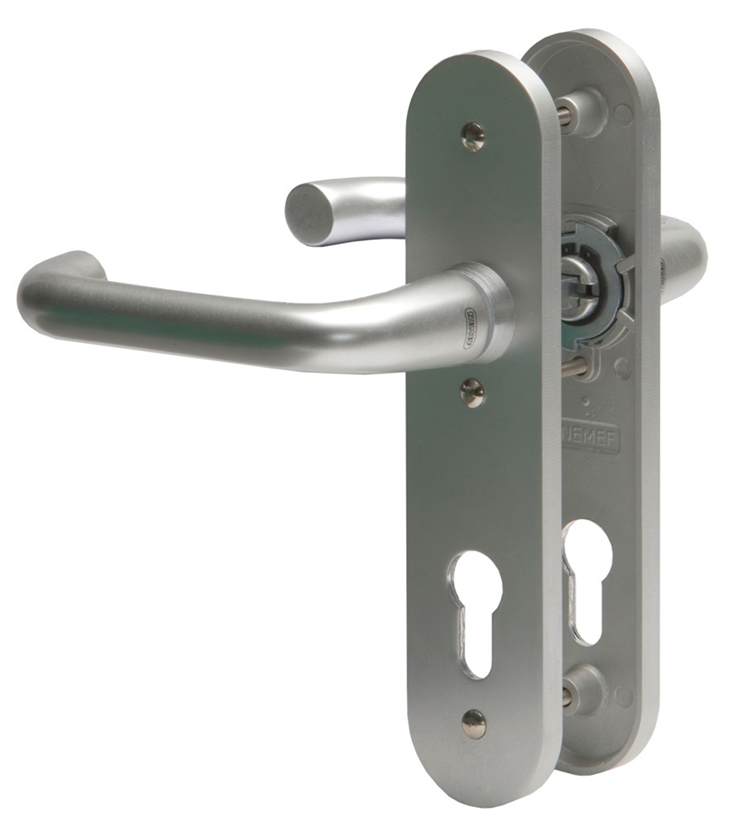 deurkrukgarnituur aluminium f1 nemef deurkrukgarnituur aluminium f1 nemef