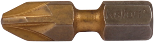 Schroefbit Pozidriv Kelfort - BITFLEX-TIN PZ2 25MM 1/4'' Schroefbit Pozidriv Kelfort - BITFLEX-TIN PZ2 25MM 1/4''