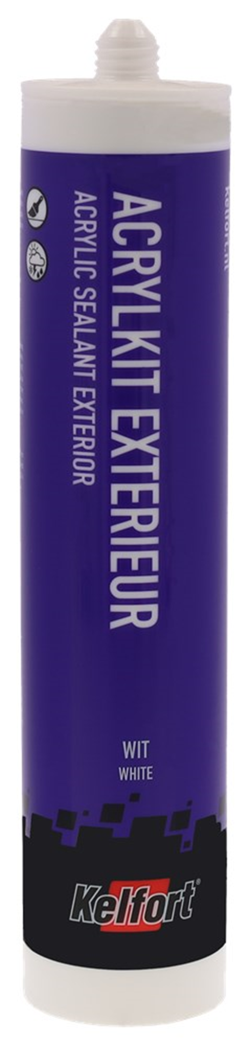 Acrylaatkit Kelfort - EXTERIEUR 310ML WIT Acrylaatkit Kelfort - EXTERIEUR 310ML WIT