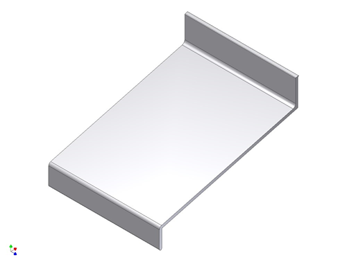 Waterslagprofiel Aluminium Brute - 100MM 15° 6M Waterslagprofiel Aluminium Brute - 100MM 15° 6M