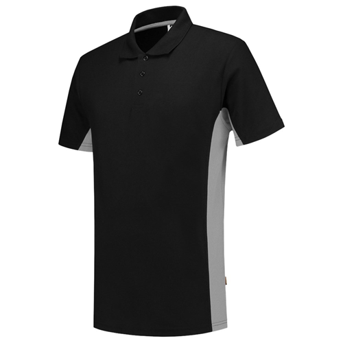 Poloshirt Bicolor Tricorp - 202004 ZWART/GRIJS L Poloshirt Bicolor Tricorp - 202004 ZWART/GRIJS L