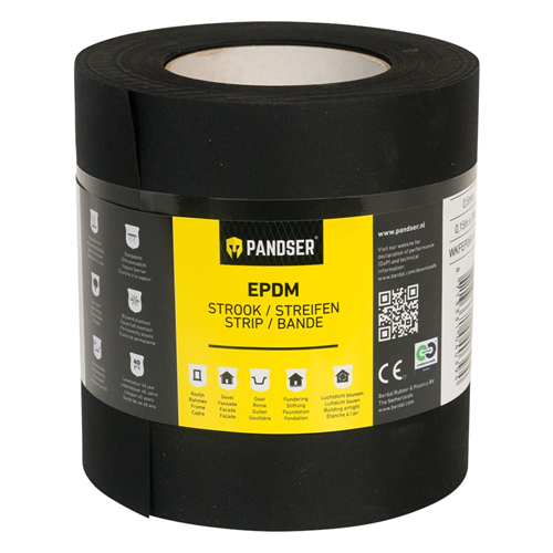 Stroken Epdm Folie Zwart Pandser -  150X0.5MM 20M Stroken Epdm Folie Zwart Pandser -  150X0.5MM 20M