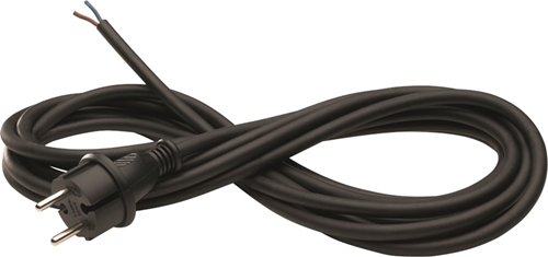 Vervangingssnoer Neopreen - 3X1.5MM2 ZWART  5M  IP44 Vervangingssnoer Neopreen - 3X1.5MM2 ZWART  5M  IP44