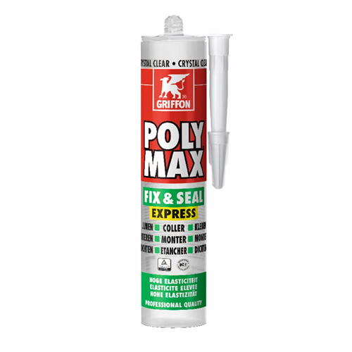 Montage- Afdichtingskit Polymax Griffon - FIX & SEAL EXPRESS 425G HELDER TRANSP. Montage- Afdichtingskit Polymax Griffon - FIX & SEAL EXPRESS 425G HELDER TRANSP.