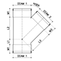 T-stuk pvc grijs rwa-4 T-stuk pvc grijs rwa-4
