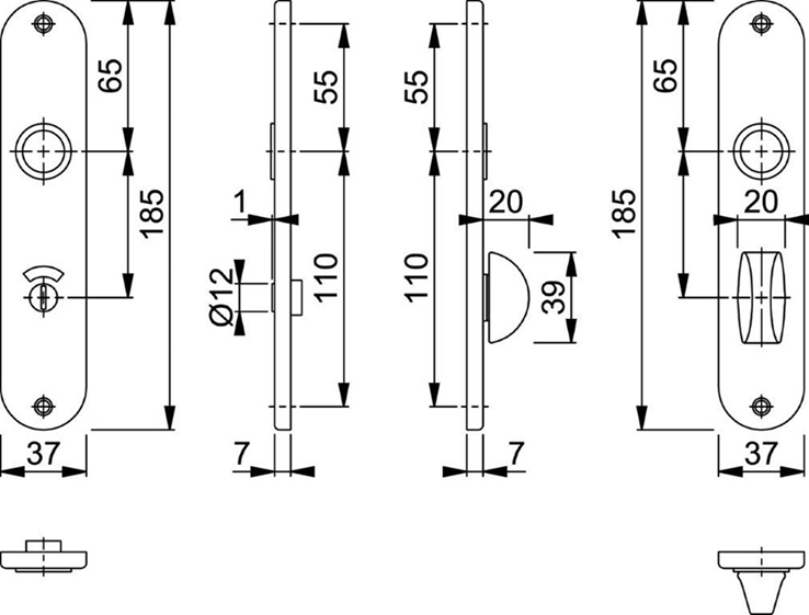 kortschild aluminium f1 hoppe kortschild aluminium f1 hoppe