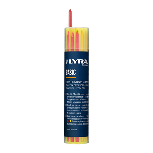 Navulling Diepgatpen Potlood Lyra - 6X ZWART, 3X GEEL, 3X ROOD Navulling Diepgatpen Potlood Lyra - 6X ZWART, 3X GEEL, 3X ROOD