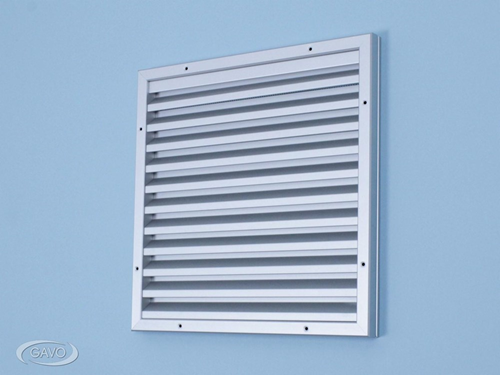 Lamellenrooster Aluminium Geanodiseerd - 325X325MM (BXH) Lamellenrooster Aluminium Geanodiseerd - 325X325MM (BXH)