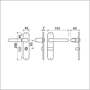 deurkrukgarnituur aluminium f1 ami-4 deurkrukgarnituur aluminium f1 ami-4