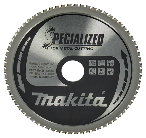 Cirkelzaagblad Hm Makita - 185X1.7X30MM 70T FTG NEGATIEF Cirkelzaagblad Hm Makita - 185X1.7X30MM 70T FTG NEGATIEF