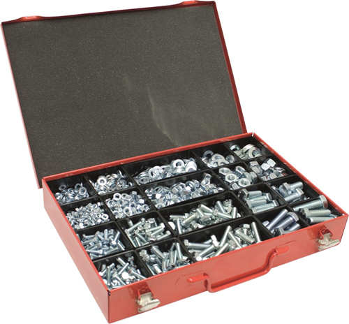 Assortimentskoffer Metaal Rood Kelfort - 330X234X47MM DIN933/934/125A Assortimentskoffer Metaal Rood Kelfort - 330X234X47MM DIN933/934/125A