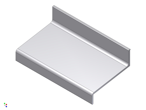 Waterslagprofiel Aluminium Brute -  40MM 10° 6M Waterslagprofiel Aluminium Brute -  40MM 10° 6M