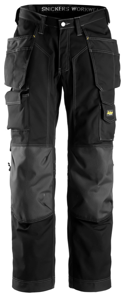 Vloerleggersbroek Ripstop Snickers - 3223 ZWART 050 Vloerleggersbroek Ripstop Snickers - 3223 ZWART 050