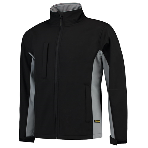 Jack Softshell Bicolor Tricorp - 402002 ZWART/GRIJS L Jack Softshell Bicolor Tricorp - 402002 ZWART/GRIJS L