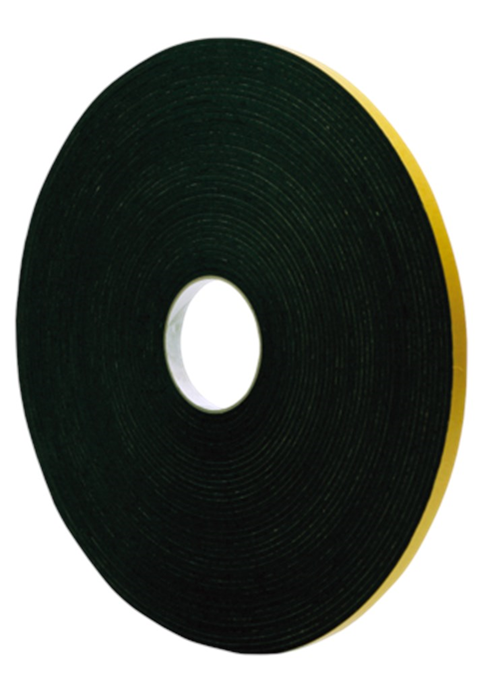 Paneltape Dubbelzijdig Zwaluw - 12X3MM 25M ZWART Paneltape Dubbelzijdig Zwaluw - 12X3MM 25M ZWART