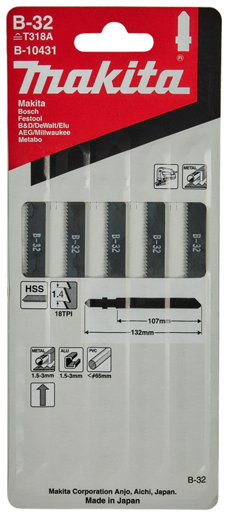 decoupeerzaagblad makita for bi-metal decoupeerzaagblad makita for bi-metal