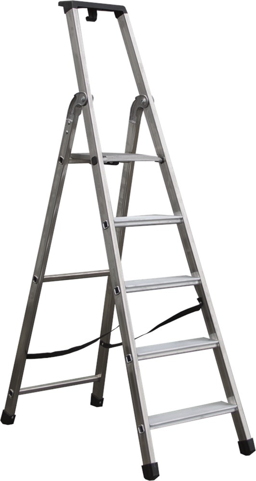 Plateautrap Aluminium Ongecoat Kelfort - SEMI-PROF 1X 5 TREDEN Plateautrap Aluminium Ongecoat Kelfort - SEMI-PROF 1X 5 TREDEN