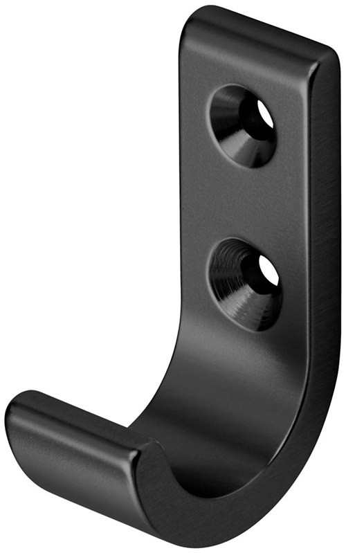 Handdoekhaak Aluminium Mat Zwart Hermeta - 0554-18 Handdoekhaak Aluminium Mat Zwart Hermeta - 0554-18